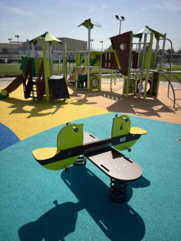 Community Park Play Equipment Installation
