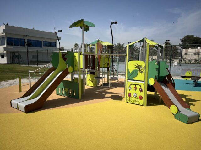 School Playground Equipment Setup – UAE Project
