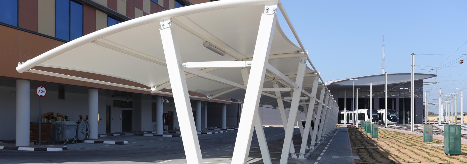 car parking shades Installation in UAE